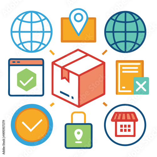 Global E commerce and Online Package Delivery System
