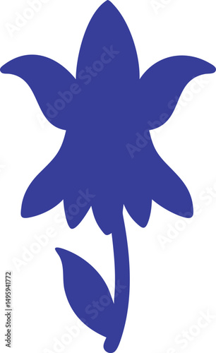 bluebell flower silhouette