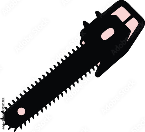 chain saw silhouette