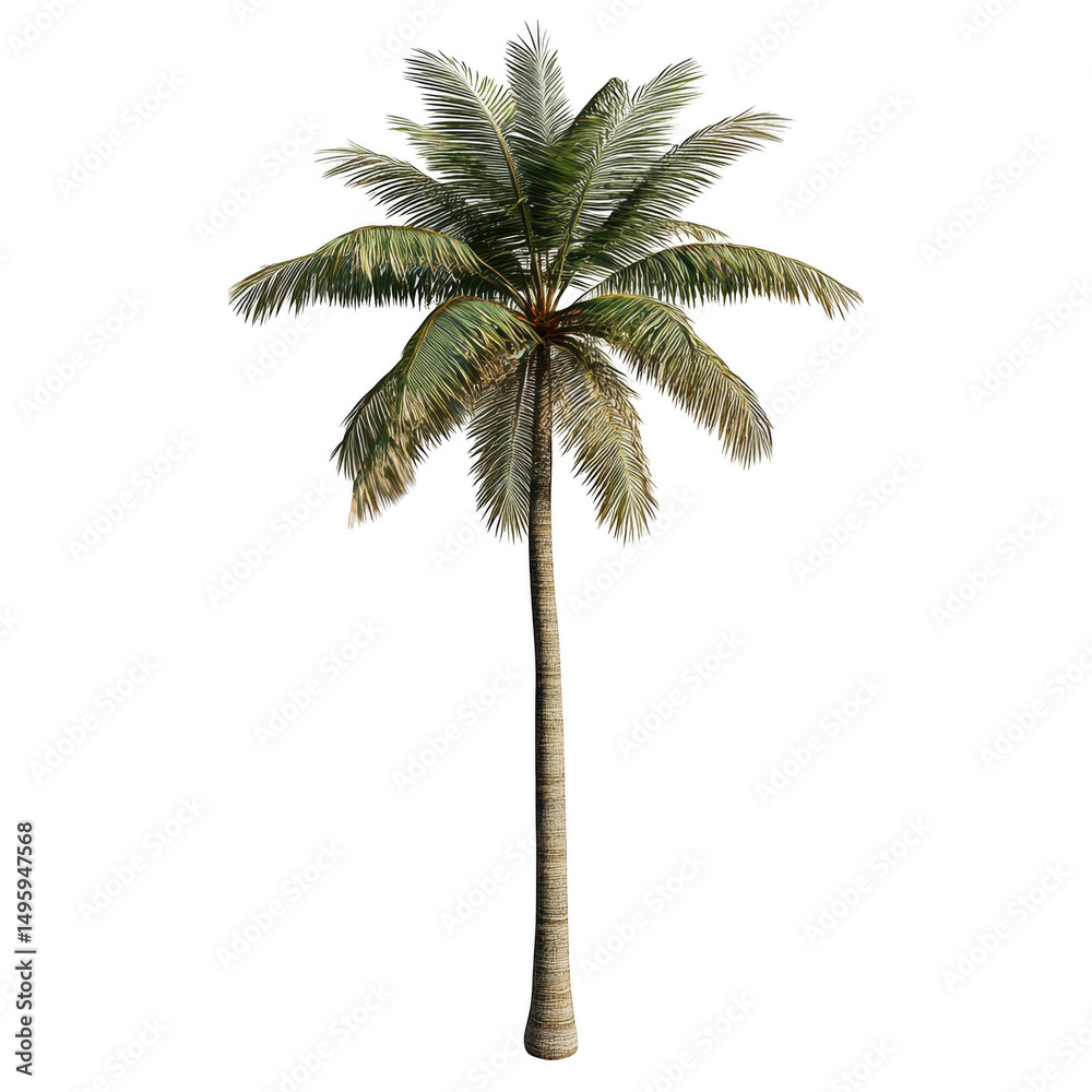 Obraz premium Palm tree isolated on transparent background