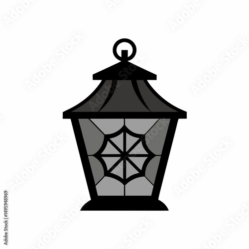 old lantern in the form of a cross