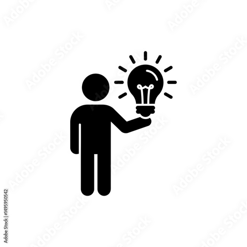 Person Holding Lightbulb Representing Clarity and Insight