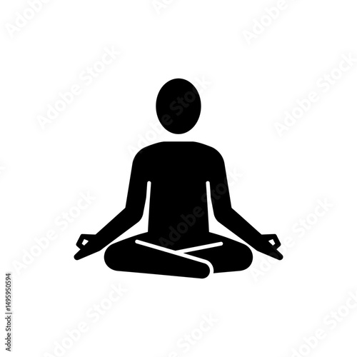 Person Sitting in Lotus Position Meditating, Representing Inner Peace