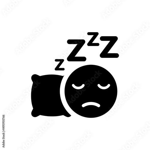 Sleeping Face with Z Symbols Representing Rest and Relaxation