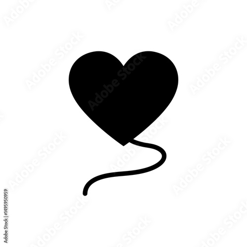 Thread Pulling from Heart Symbolizing Unwinding and Emotional Healing