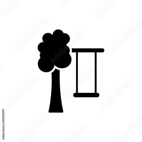 Swing Hanging from Tree Symbolizing Inner Child and Playful Spirit