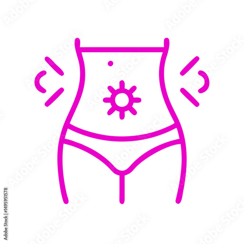 Innovative cooling therapy for waistline relief and comfort in modern wellness