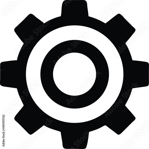 gear wheel silhouette