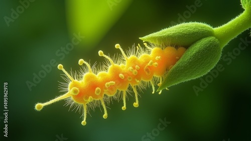 Close up image of plant stamen