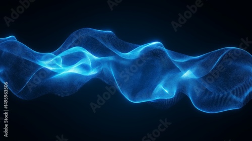 Abstract Blue Lines Background