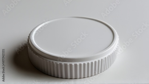 Clean white cap mockup for packaging design and branding purposes.
