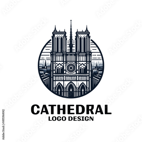 Cathedral Vector Logo Design