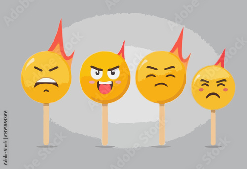 Satisfaction rating, customer feedback review or client survey, employee emotion raking, angry, sad or like, marketing review concept, customer or employee with emoji emotion as user satisfactio