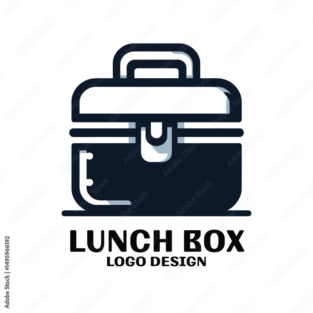 Lunch Box Vector Logo Design Lunch Box Vector Logo Design
