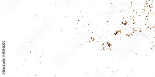 Golden glitter confetti falling down on background. Vector illustration.