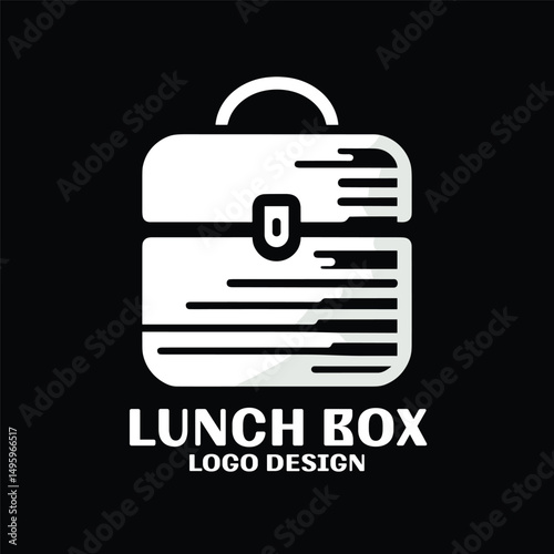 Lunch Box Vector Logo Design