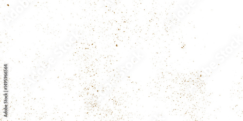 Abstract gold confetti foil splatter glitter on transparent background. Vector confetti for celebration with gold glitter festive background