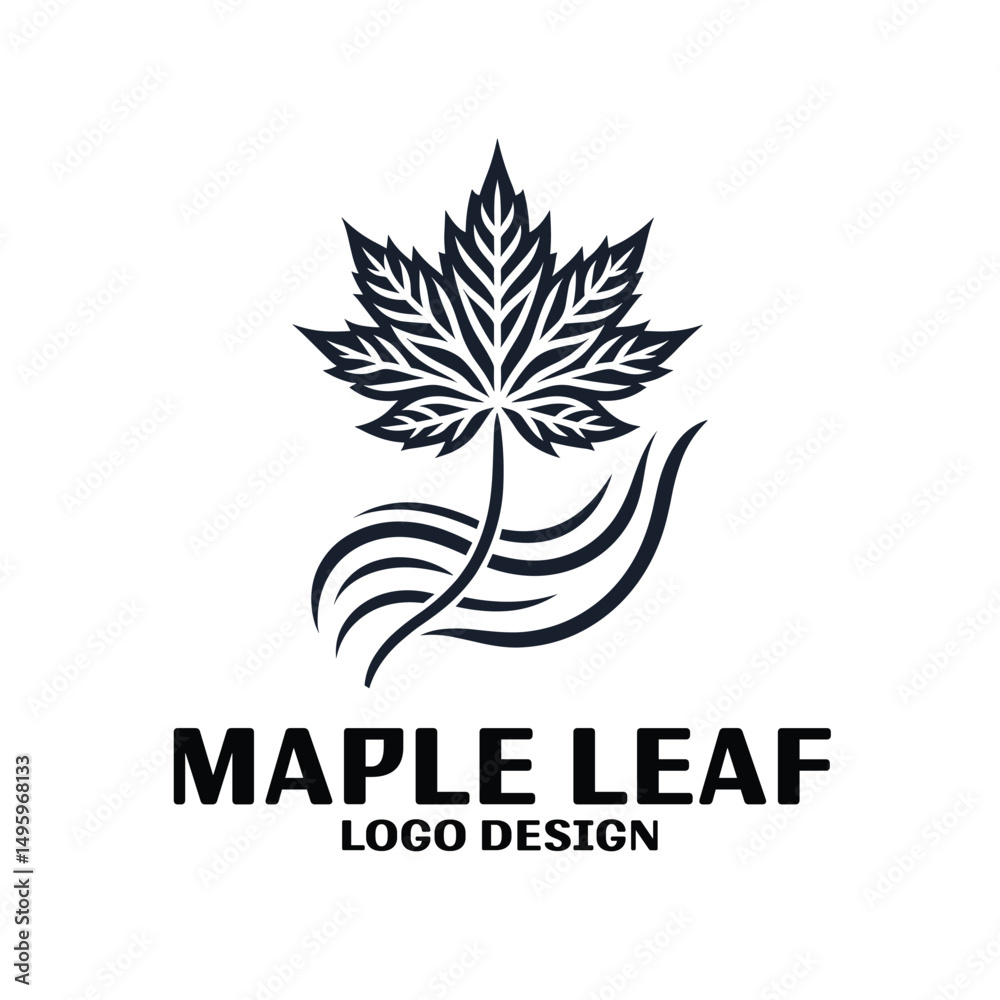 Maple Leaf Vector Logo Design