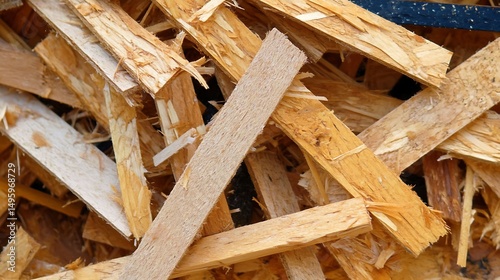 Wood Scraps with Construction Waste.