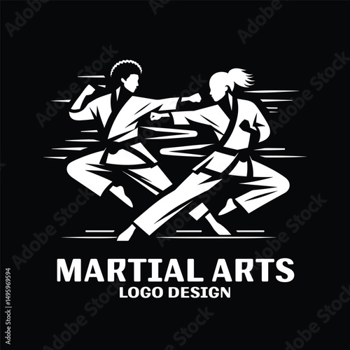 Martial Arts Vector Logo Design