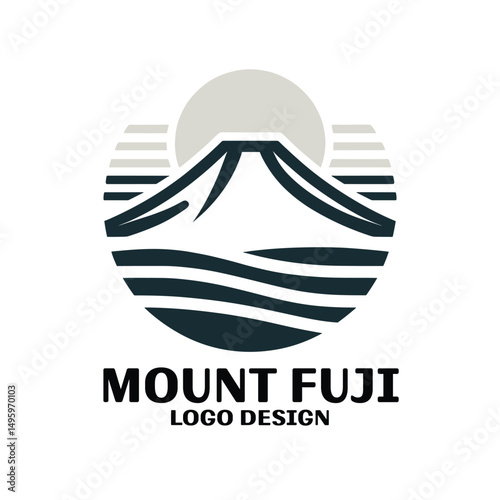 Mount Fuji Vector Logo Design