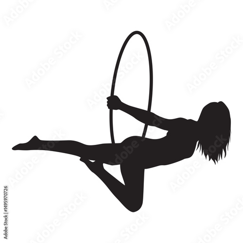 Beauty Aerial Hoop Silhouette 