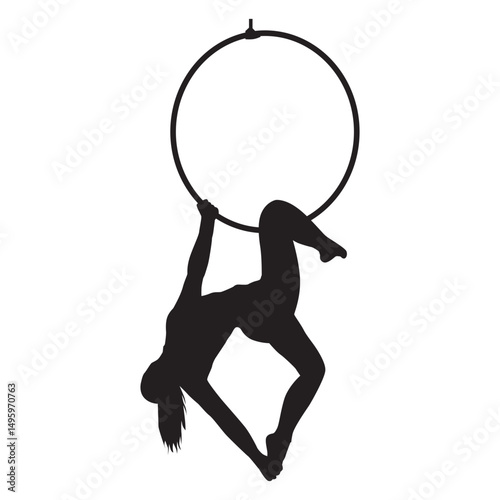 Beauty Aerial Hoop Silhouette 