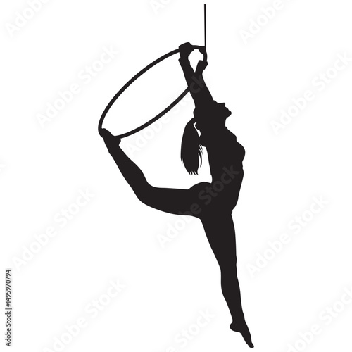 Beauty Aerial Hoop Silhouette 