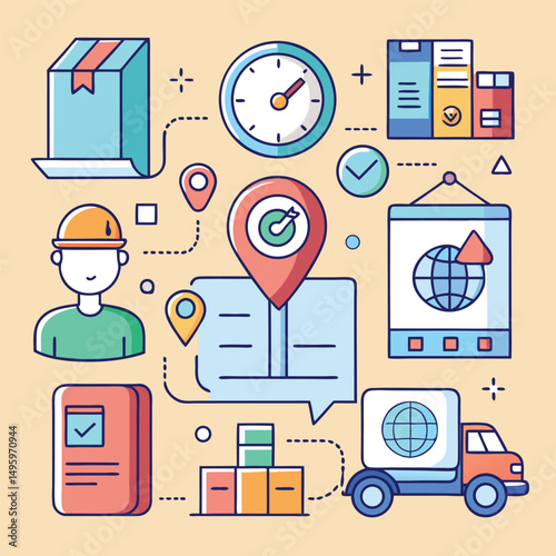 Global Delivery Service Logistics and Transportation Workflow