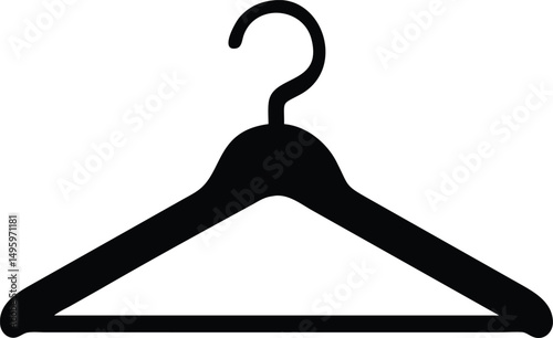 plastic empty clothes hanger silhouette