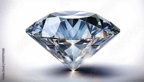 giant diamond gem with clipping path