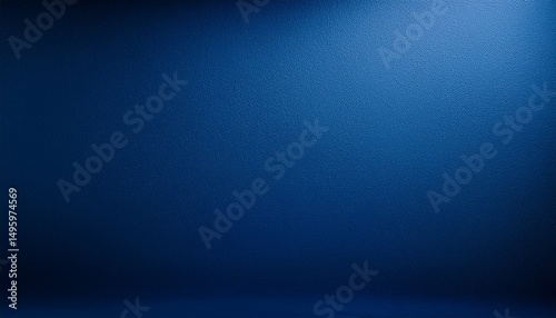 minimalistic design with a deep blue gradient texture