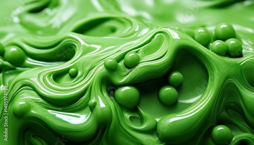 abstract background green slime