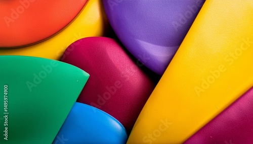 background with fun colorful shapes