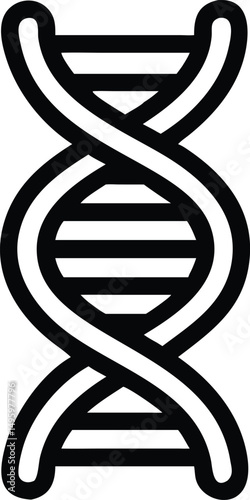 a monochrome representation of a DNA