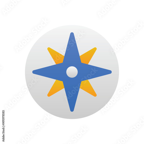 Wind Rose Vector icon