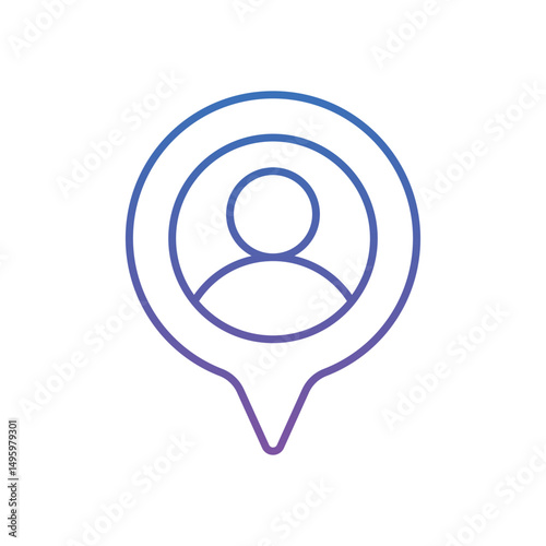 You Are Here Vector icon