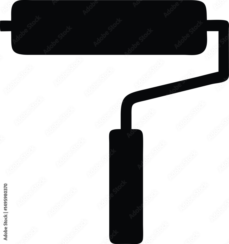 roller brush silhouette