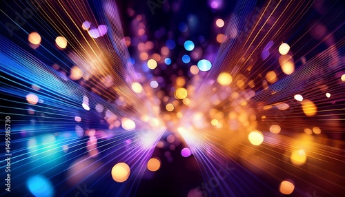 abstract background with colorful lights