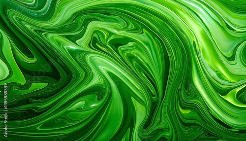 abstract green liquid texture background