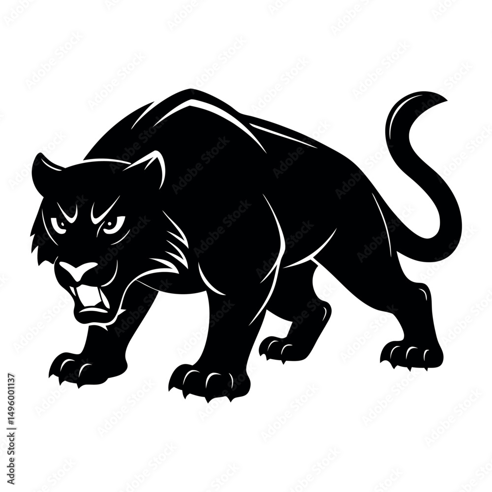 Obraz premium Panther Roaring