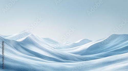 Snowcapped mountain range landscape photo