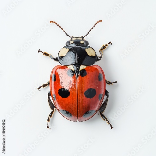 Top view of a lady bug