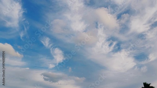 Cloudy SKY, Ornamental clouds, Blue SKY with light of sunshine having small and large clouds.
Blue SKY with deep dark clouds, Dense Cloudy weather.
Timelapse White clouds Panaromic view background 