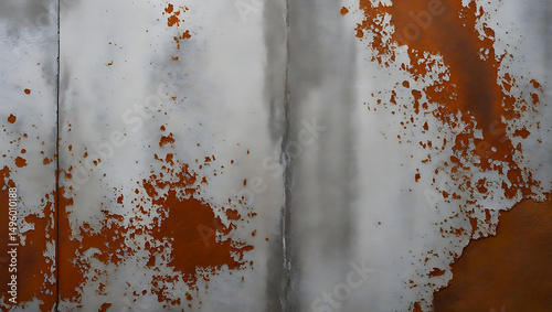 Rusty metal surface with weathered texture and streaks of corrosion