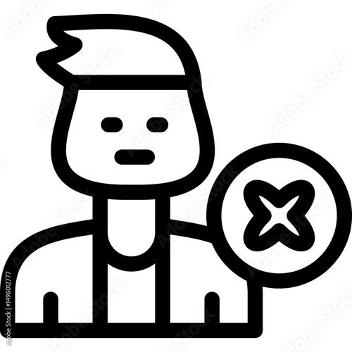 No Man Icon