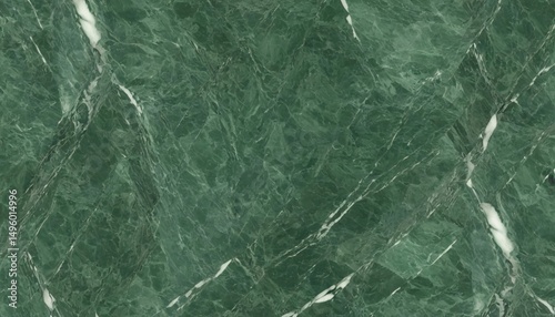 Captivating green marble showcases vivid hues and elegant veining, perfect for interior design applications. This unique stone adds a touch of luxury and sophistication to any space Generative AI