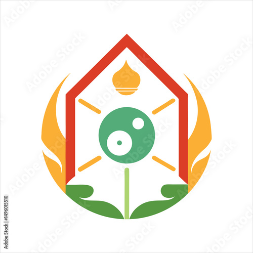  Feng Shui Harmony Vector Illustration