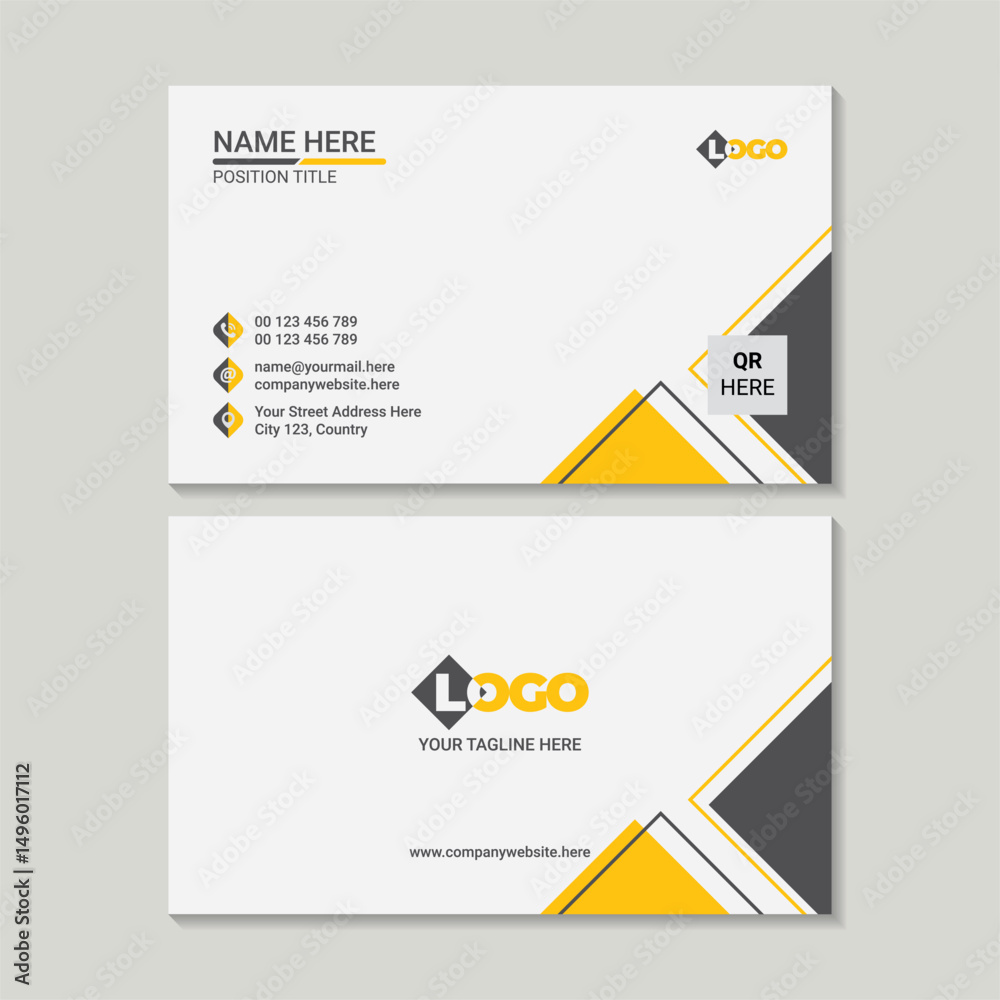 Fototapeta premium A Corporate Business Card Design Template 