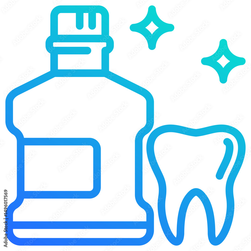 Obraz premium Mouthwash Icon